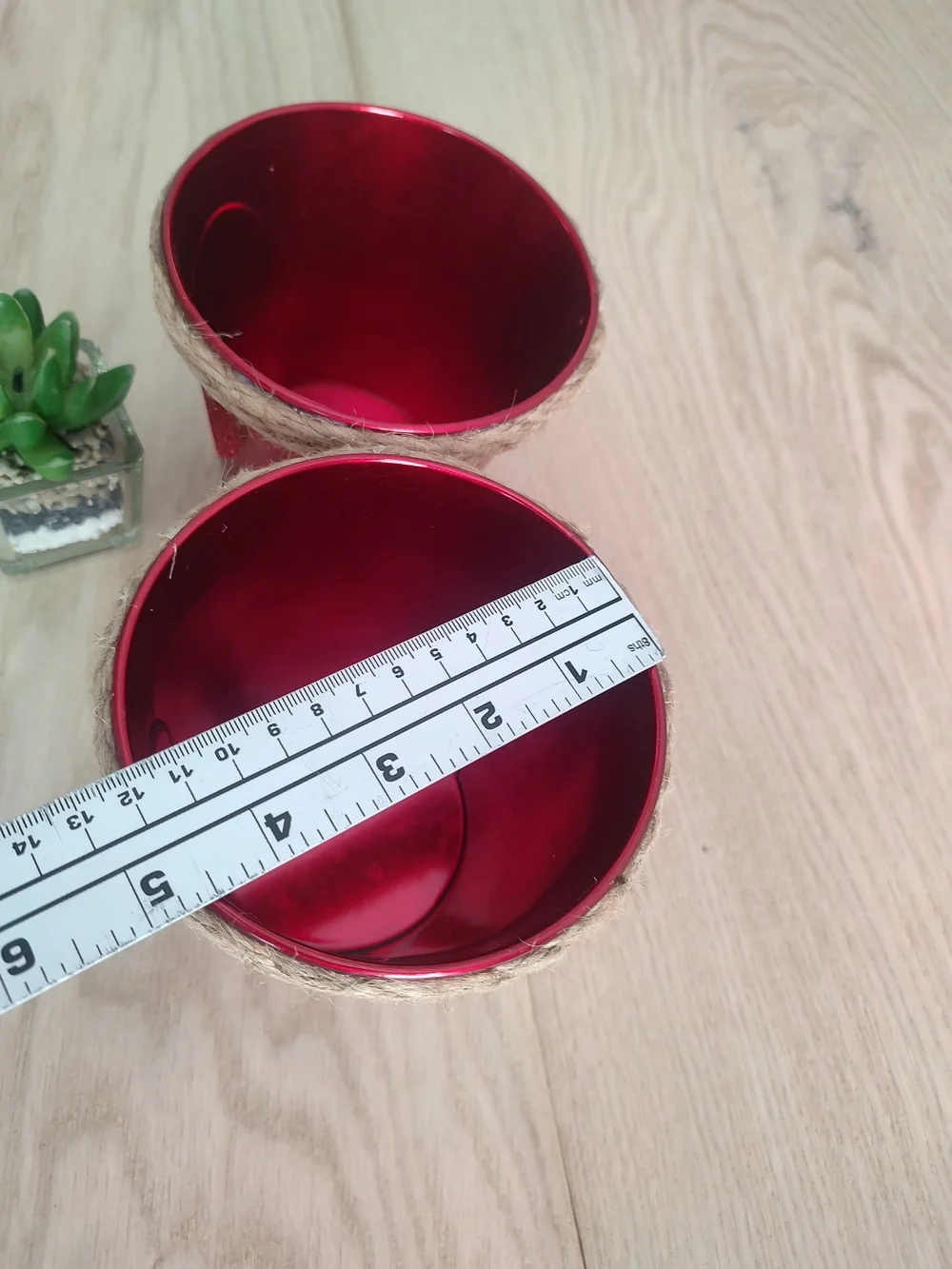 Red Heart Decorative Metal Bucket Set -